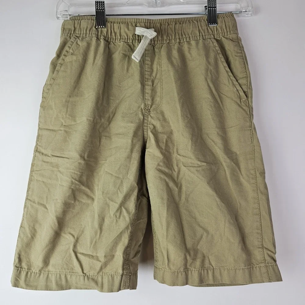 Children's Place Boys Khaki School Uniform Shorts Size 12 Pull On Bottoms